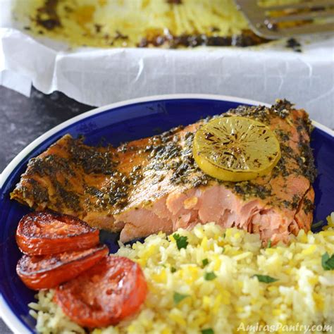 Baked Moroccan Salmon - Amira's Pantry