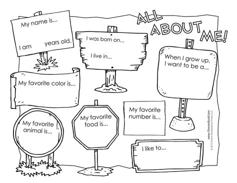 All About Me Worksheet Pdf - Imgwhoop | All about me worksheet, All ...