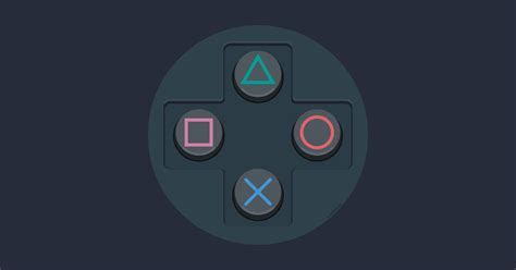 PS Controller Buttons - Playstation - Sticker | TeePublic