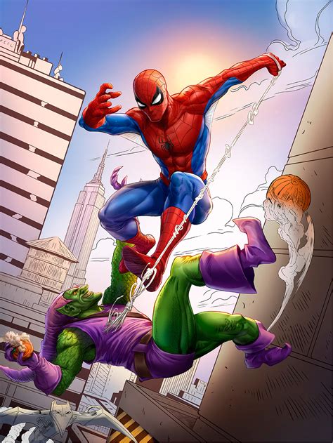 Spider-Man vs. Green Goblin on Behance