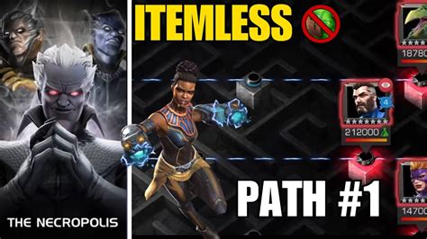 MCOC Necropolis Path#1 (ITEMLESS) With Shuri | MARVEL CONTEST OF CHAMPIONS - YouTube