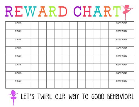 Blank Reward Chart Printable