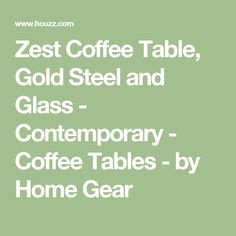 Zest Coffee Table, Gold Steel and Glass - Contemporary - Coffee Tables ...