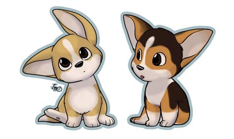 Corgi puppies | Cute dog drawing, Puppy cartoon, Cartoon dog