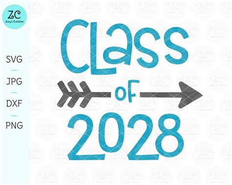 Class of 2028 SVG Graduation SVG Class Of End of School - Etsy