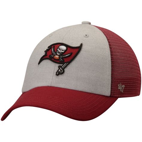 Tampa Bay Buccaneers '47 Belmont Clean Up Adjustable Hat - Gray/Red