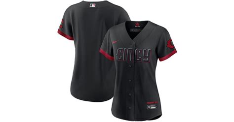 Nike Black Cincinnati Reds 2023 City Connect Replica Jersey | Lyst