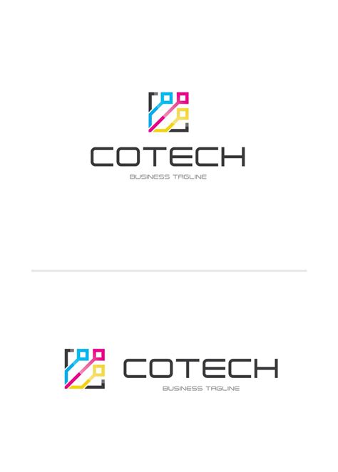 Color Tech Logo Template by Ardies | Codester
