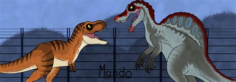 Tyrannosaurus Rex vs Spinosaurus by rainbowarmas on DeviantArt