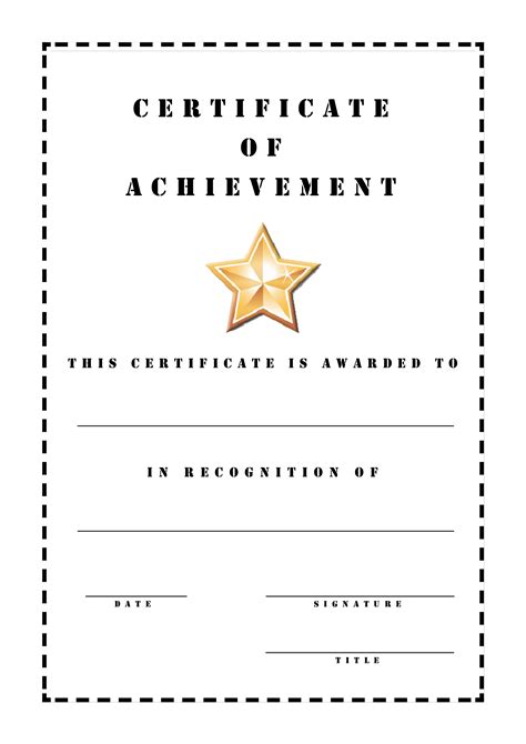 Free Printable Certificates Of Achievement The Free Version Is Available In Pdf Format ...