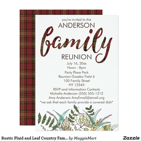 Pin on Family Reunion Announcements and Invitations - Personalized ...