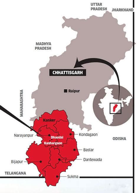 Chhattisgarh naxal area map Naxalite meaning #NaxalAttack affected states today - Top.HowFN.com ...