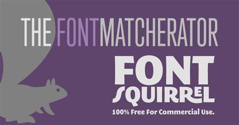 Identify Fonts - The Font Squirrel Matcherator