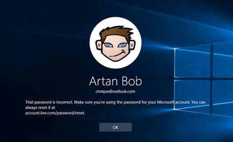 Reset Forgotten Microsoft Account Password for Windows 10 / 8