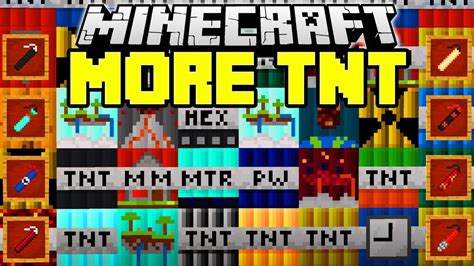 Minecraft MORE TNT MOD | NUKES, DYNAMITE, NEW TNTS, METEORS | Minecraft ...