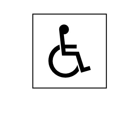 Printable Handicap Sign - Cliparts.co