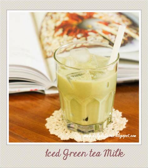 dailydelicious: Iced Green tea Milk