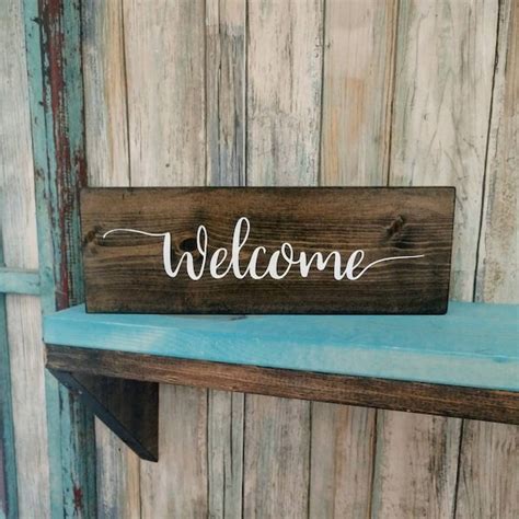 Rustic Welcome Sign - Etsy