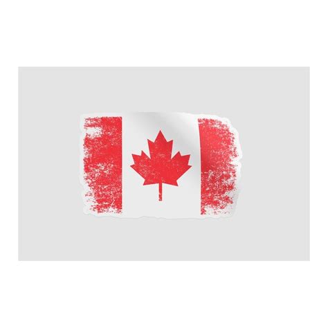 Canada Flag Style 7 Sticker - DecalsHouse