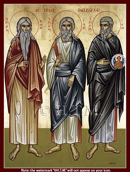 Three Patriarchs: Abraham, Isaac, & Jacob, The Holy Transfiguration Monastery Store