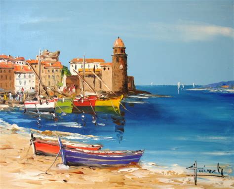 TABLEAU PEINTURE DE COLLIOURE (OIL PAINTING COLLIOURE) « Christian ...