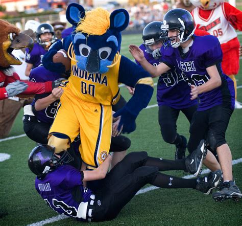 Mascots, Lehi High School team face off in charity football game | News ...