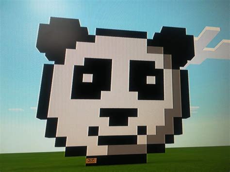 The Panda 🐼 - Pixel Art | Minecraft Amino