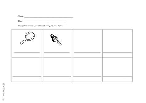 Science Tools Worksheet: English ESL worksheets pdf & doc