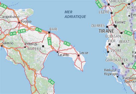 MICHELIN Brindisi map - ViaMichelin