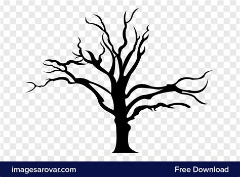 Dead Tree Silhouette Png Vector Clipart Free Download – Free Vectors, Illustrations & PSD ...