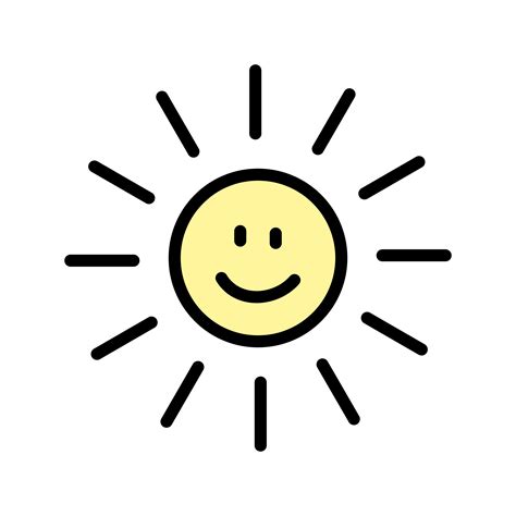 Sun smiling Vector Icon 437751 Vector Art at Vecteezy