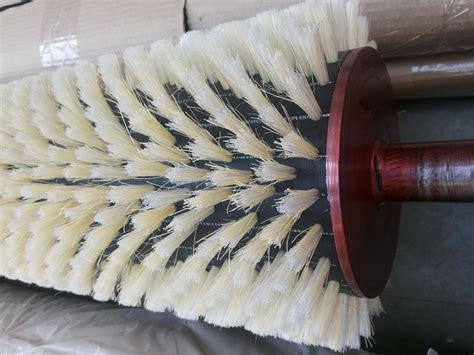 White Industrial Rotating Brush Roller, Rs 9000 /piece Brush India Mfg. Private Limited | ID ...