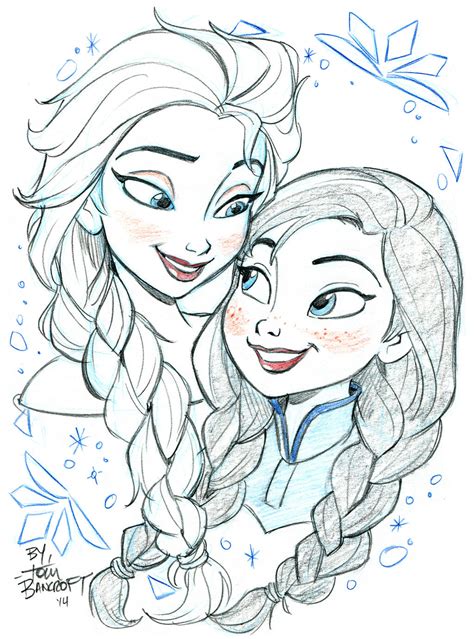 Elsa and Anna by tombancroft on DeviantArt