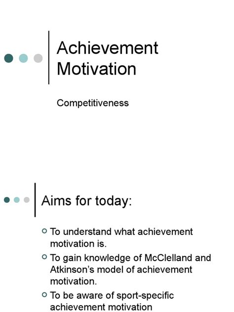 Achievement Motivation | PDF | Self Concept | Motivation