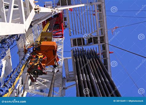 Drilling Rig Floor Upward Royalty Free Stock Images - Image: 3815649