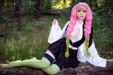 Demon Slayer: Kimetsu No Yaiba Kanroji Mitsuri Cosplay Costume ...