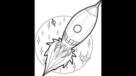 Directed Drawing Rocket Ship