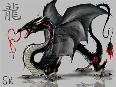 Black Chinese Dragon by TheSmily on DeviantArt | Chinese dragon art ...