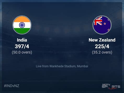 India vs New Zealand live score over 1st Semi-Final ODI 31 35 updates ...