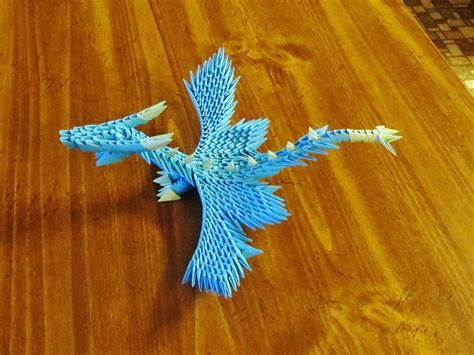 Small Origami Dragon with wing by JunkosPopEmporium on Etsy