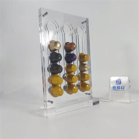 Custom Wall Mounted Clear Acrylic Nespresso Coffee Capsule Dispenser ...