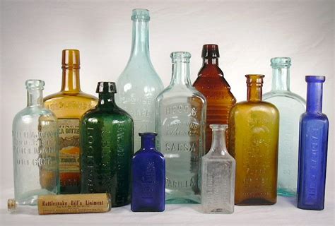 Antique Glass Bottles Identification - Glass Designs