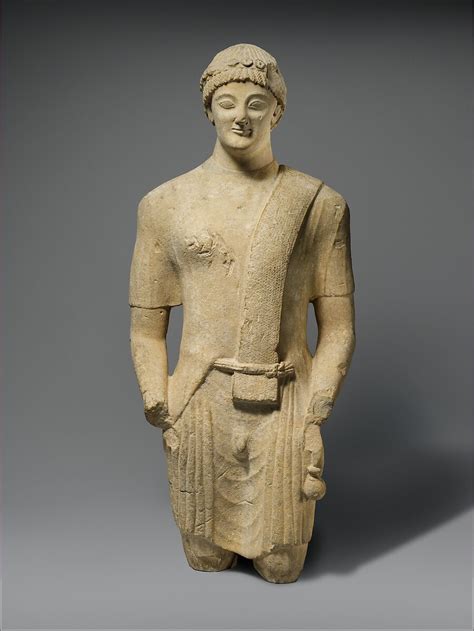 Limestone statue of a male votary | Cypriot | Cypro-Classical | The Metropolitan Museum of Art