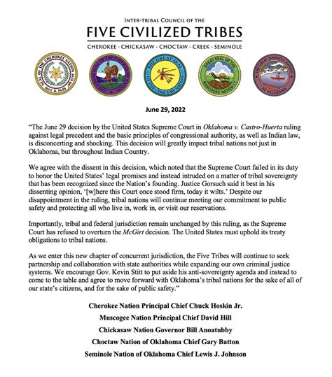 Adam Christopher on Twitter: "RT @CherokeeNation: Following today’s U.S. Supreme Court decision ...