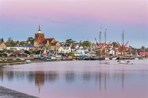 Maldon Hythe Quay at sunrise, pinks and blues - Crisp Photography