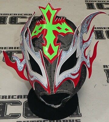 REY FENIX SIGNED AUTO'D MASK BAS COA LUCHA LIBRE AAA CMLL WRESTLING AEW ...