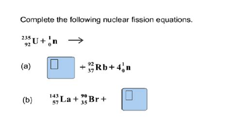 Fission equation - intraholden