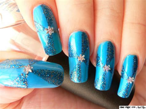 High Definition Wallpaper Club: Sky Blue Nail Design