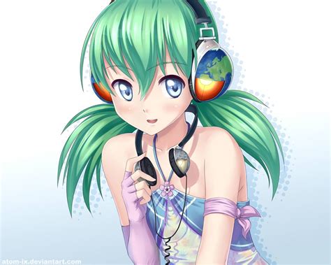 Green haired female anime character HD wallpaper | Wallpaper Flare