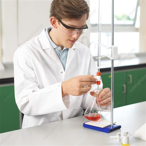 Titration experiment - Stock Image - C010/9622 - Science Photo Library